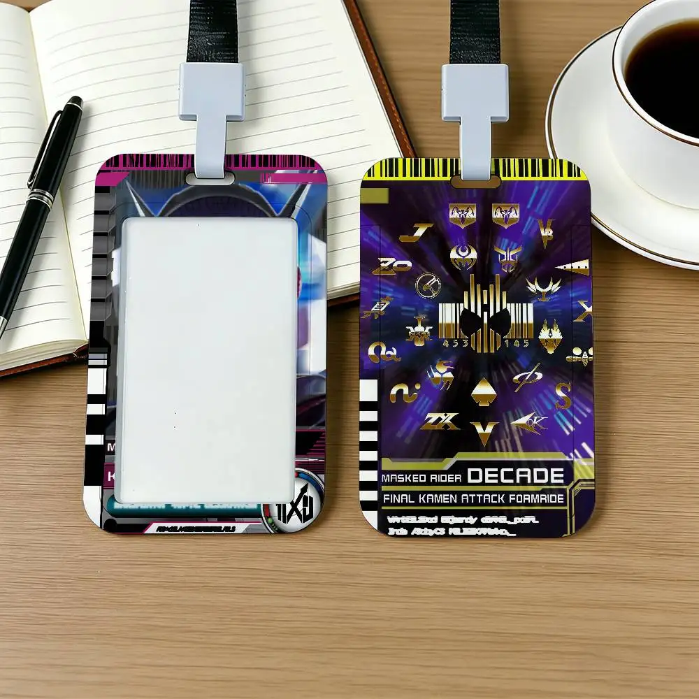 Anime K-Kamen Rider Card Holder Employee Card Cover Lanyard Work Business ID Badge Holder Name Tag Cards Case - view 4