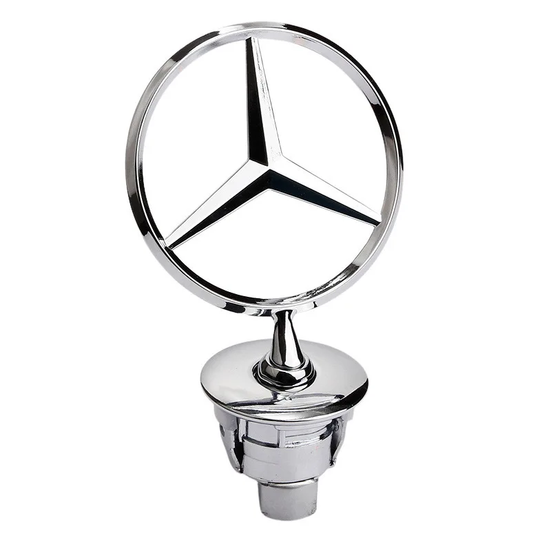 1PCS Star Bonnet - Badge for Car Hood Front Chrome Logo Hood Marking for Benz C E S Class W204 W205 W212 W213 W211 W220  W223