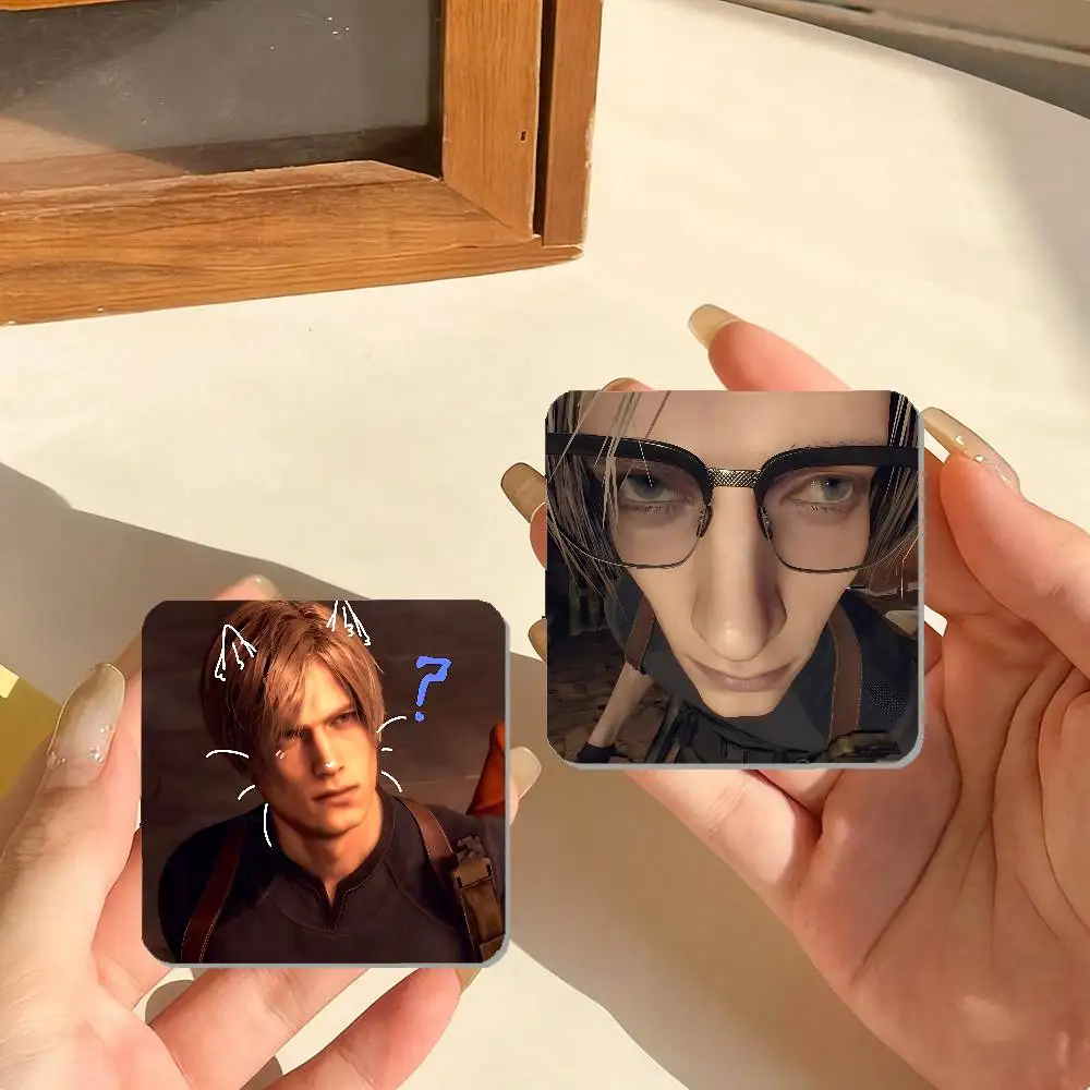 Cool L-Leon Scott Kennedy Photo Fridge Magnet Square Stickers Personalize Home Decor Souvenirs Gift