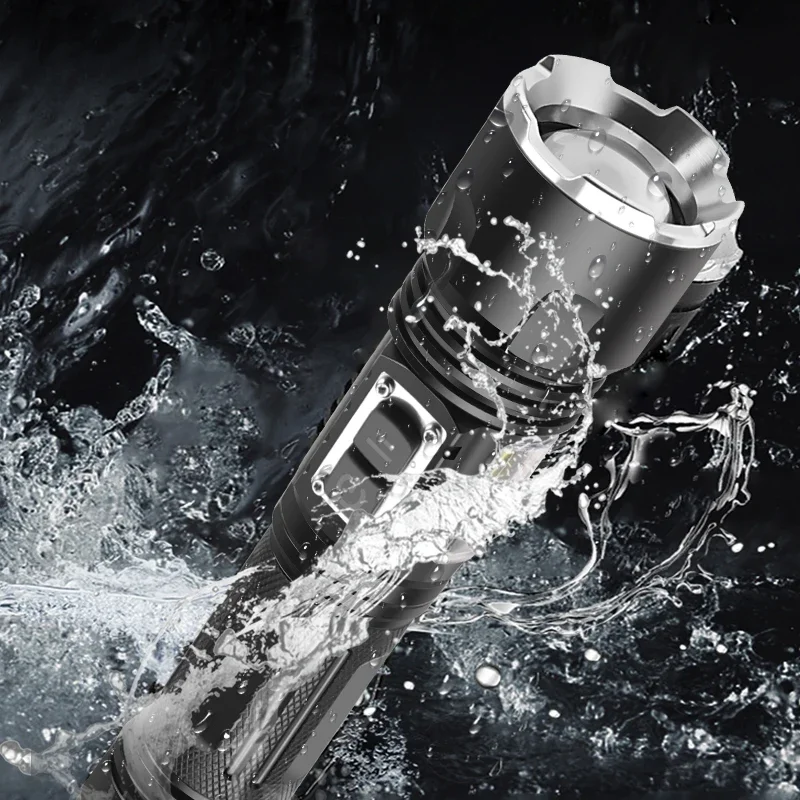 JIASHUAIXIN XHP160 Dual-Schalter Typ-C Aufladung Zoom COB Seitenlicht Niedrige Batterieanzeige Taschenlampe