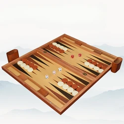 Wholesale High Quality Travel Size Leather Backgammon Board Game Set