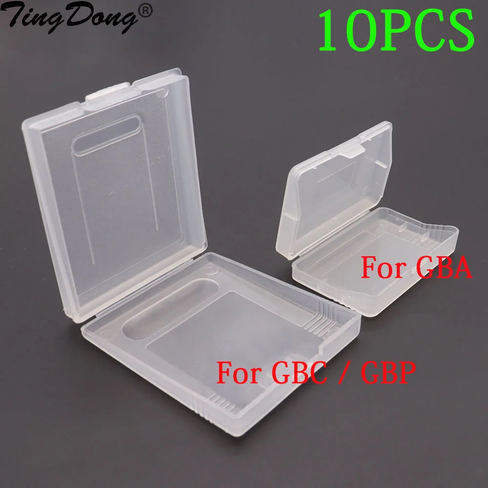 Custodia in plastica per cartucce da gioco per GameBoy Color GBC GBA GBP Gaming Cards scatola protettiva trasparente antipolvere