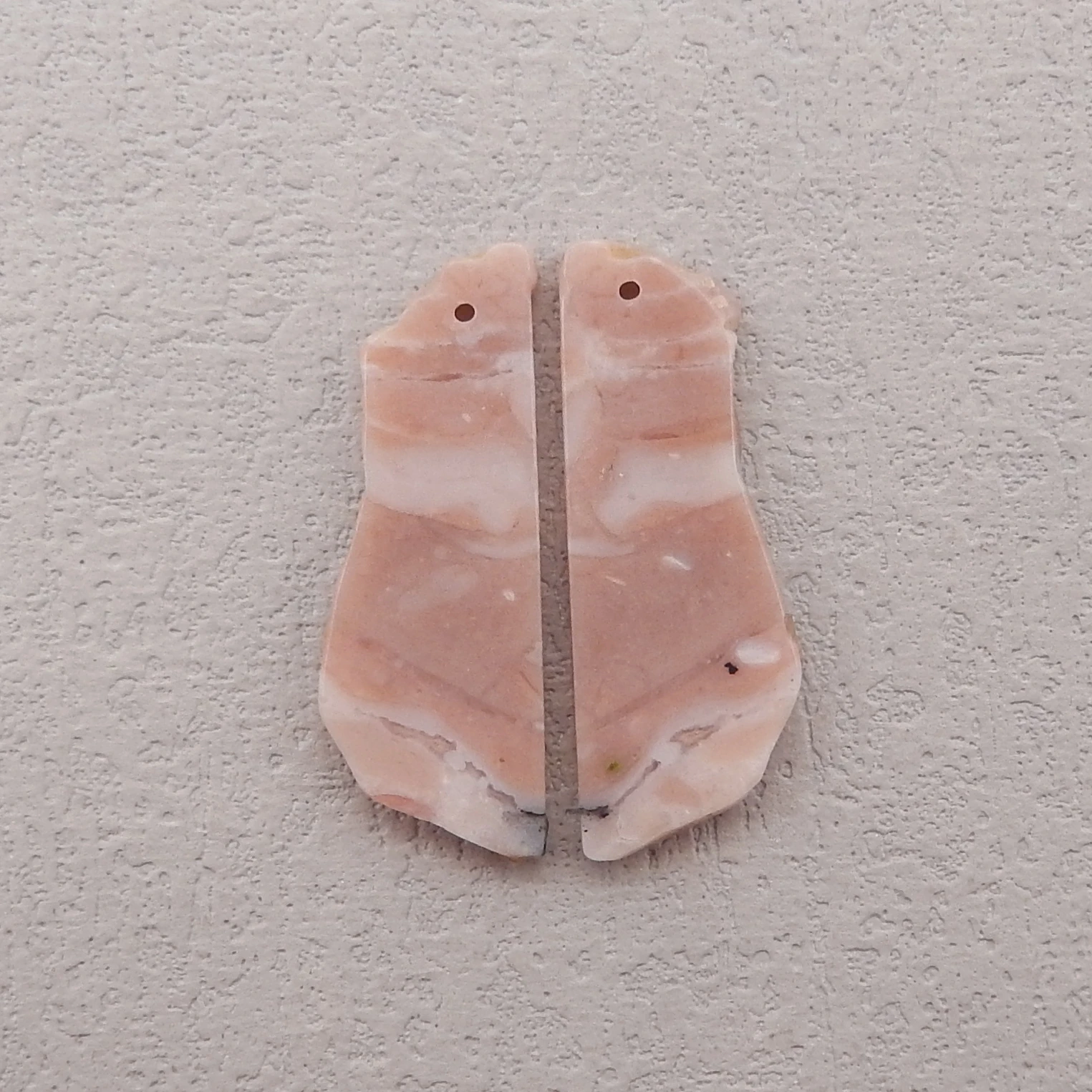 Natural Stone Pink Opal Nugget Earring Beads,Fashion Jewelry DIY Gemstone Earrings Accessories For Women 35x13x3mm 5g