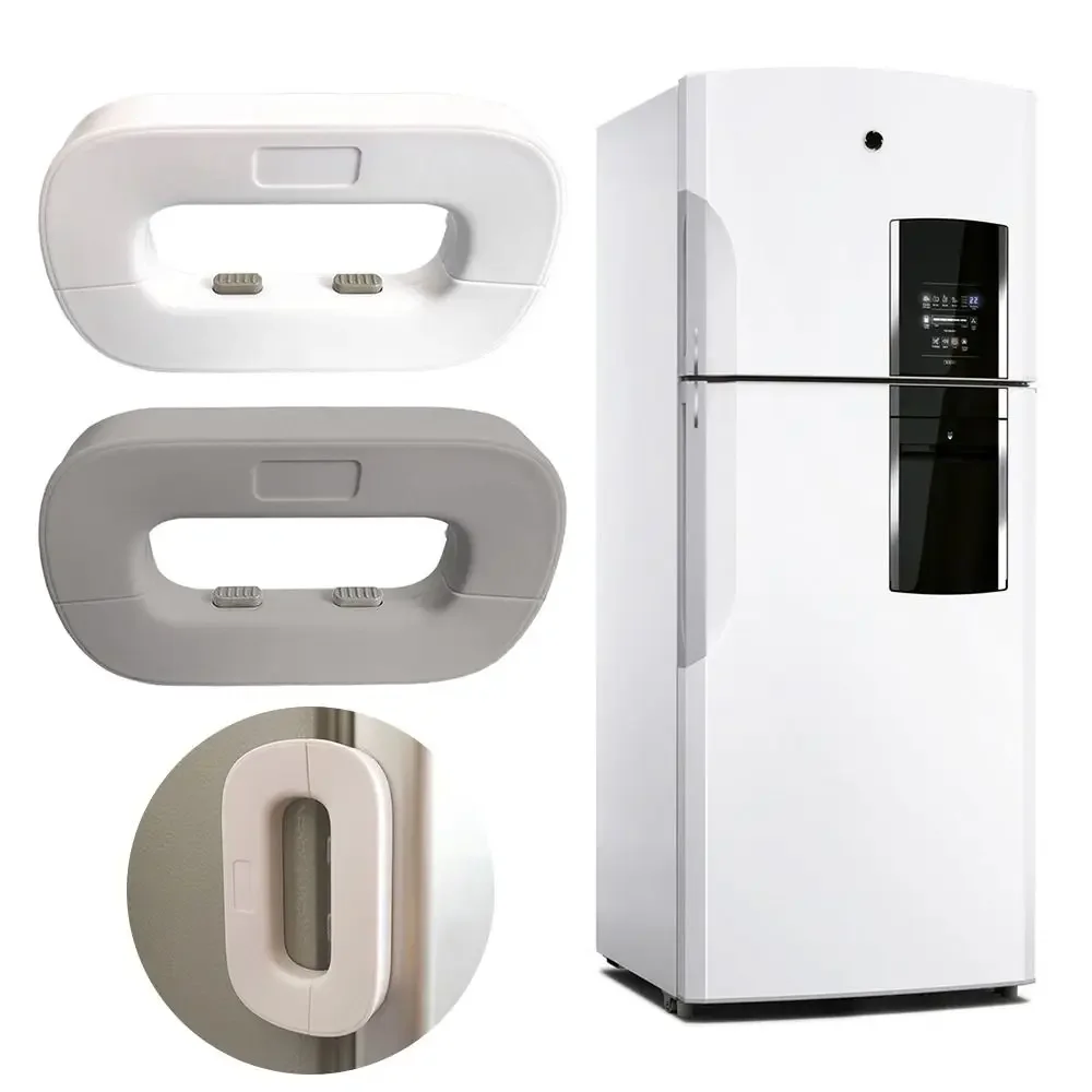 

Household Refrigerator Lock Freezer Door Lock Toddler Children Cabinet Safety Lock Security Latch Anti-pinching Safety For Baby