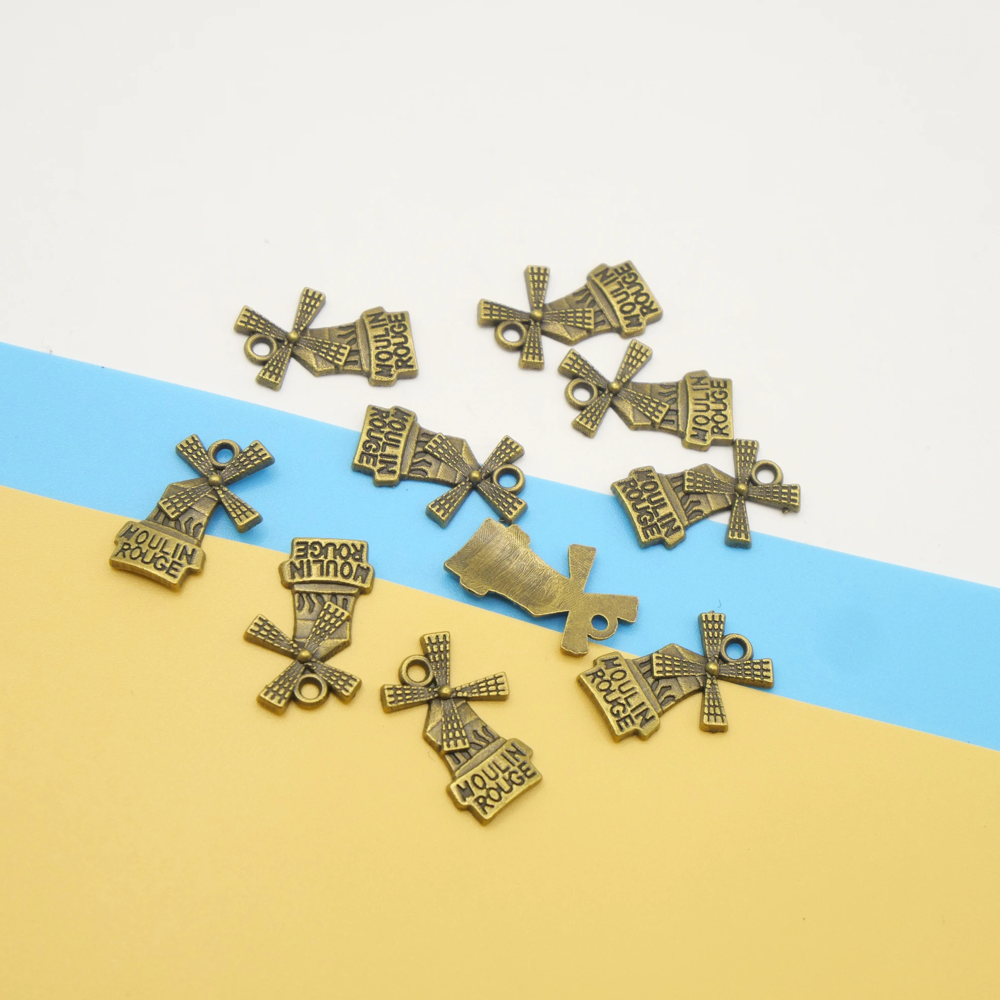 Vintage 30 pcs Windmill Pendants Fit DIY Handmade Earrings Necklace Bracelet Crafts Charms  Jewelry Making