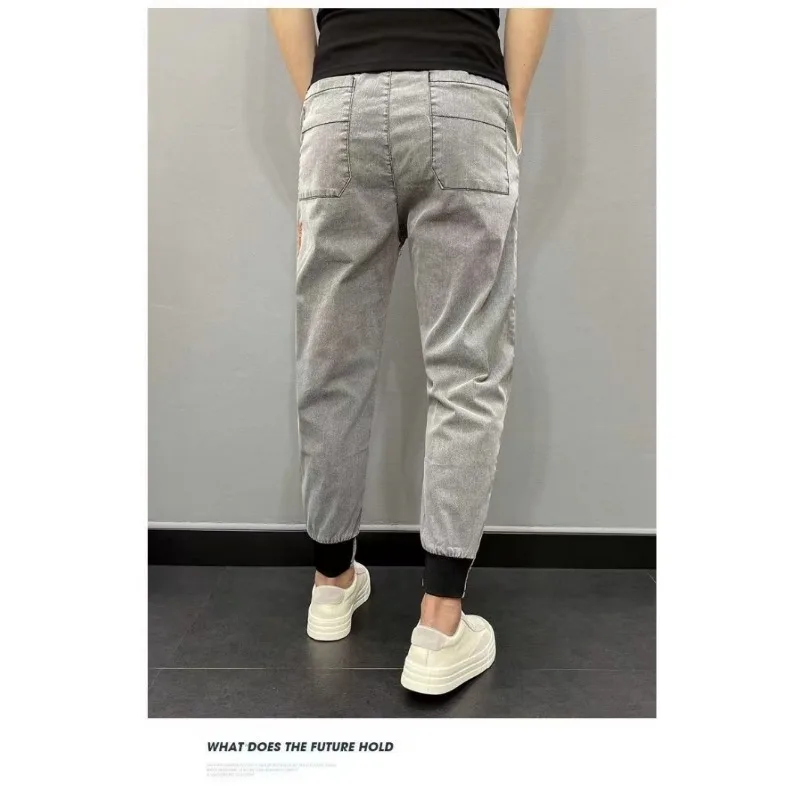 2023 New Mens Pants Casual Mens Trousers Skinny Stretch Mens Chinos Pants Slim Mens Casual Plaid Check Pants Male Thin Pants