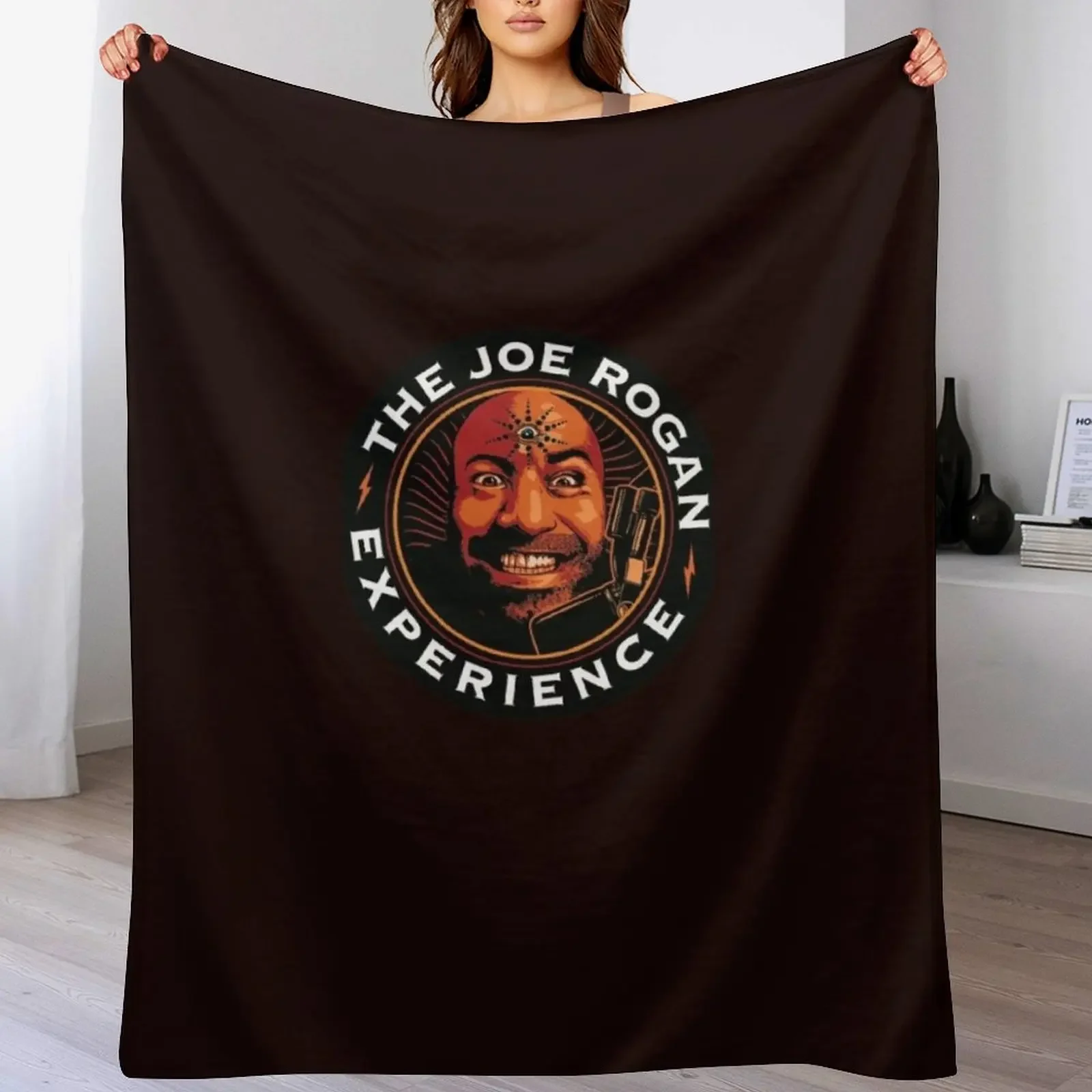 

JRE Joe Rogan Experience Podcast Logo Classic Throw Blanket Soft Soft Big Beach Vintage Blankets