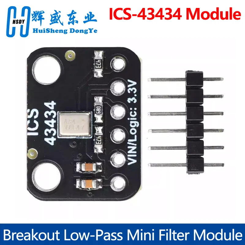 ICS-43434 I2S 3.3V MEMS microphone Module Breakout Low cost Low Pass Filter Mini-module