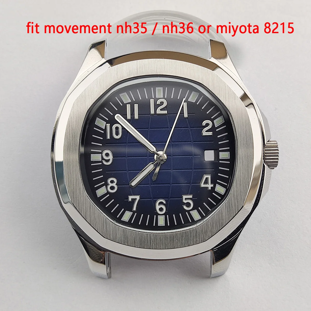 NH35เคสนาฬิกา nh35ขนาด41มม. ตัวเรือนสแตนเลสสตีลหน้าปัด nh36 Miyota8215 nh35ชิ้นส่วนนาฬิกาเคลื่อนไหว