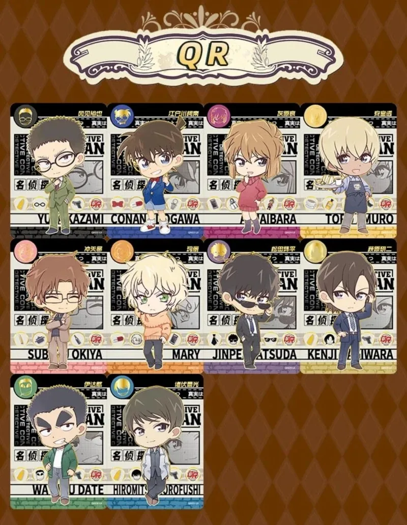 KAYOU Echte Detektiv Conan Karte Name Denken Reveal Paket Halloween Thema Kuroba Kaito Anime Sammlung Karten Spielzeug Geschenke – Detail 33