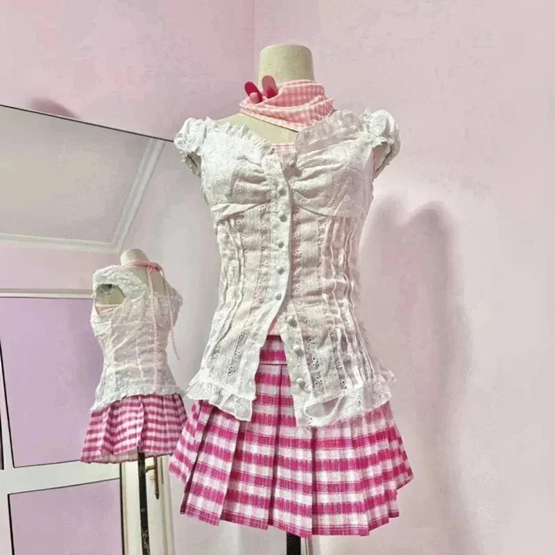 e,4;v'6\k/Anime Komatsu Nana Cosplay Costume Girl Pink Skirt Date Outfits Cute Uniform Carnival masquerade Party 5;g'8.n/3\ view 6