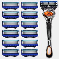 High quality men's shaver, anti slip handle, sharp blade, smooth and durable. 5-layer manual shaver
