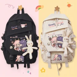 Mochila de Anime Genshin Impact kavieh Yae Miko para estudiantes, bolsas de libros escolares, bolsos de viaje de hombro casuales para niños y adolescentes