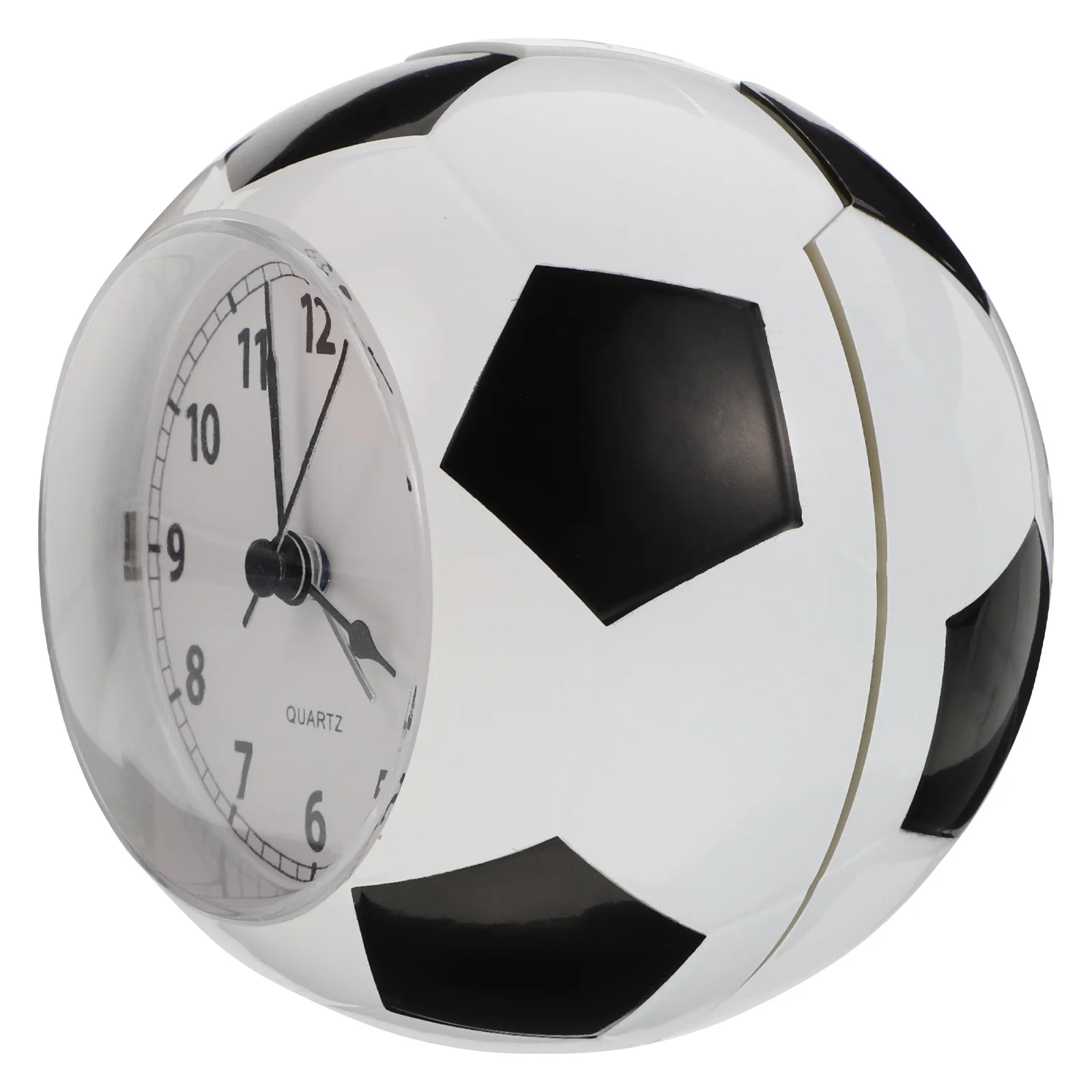 1pc forma de futebol mudo mesa alarme anel sino desktop padrão futebol relógio para casa estudantes presentes decoração