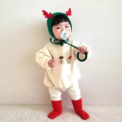 Christmas Winter Baby Onesie Newborn Boys Girls Clothes Sweater Cotton Festival Costumes Infant Long Sleeve Baby Romper Outfit