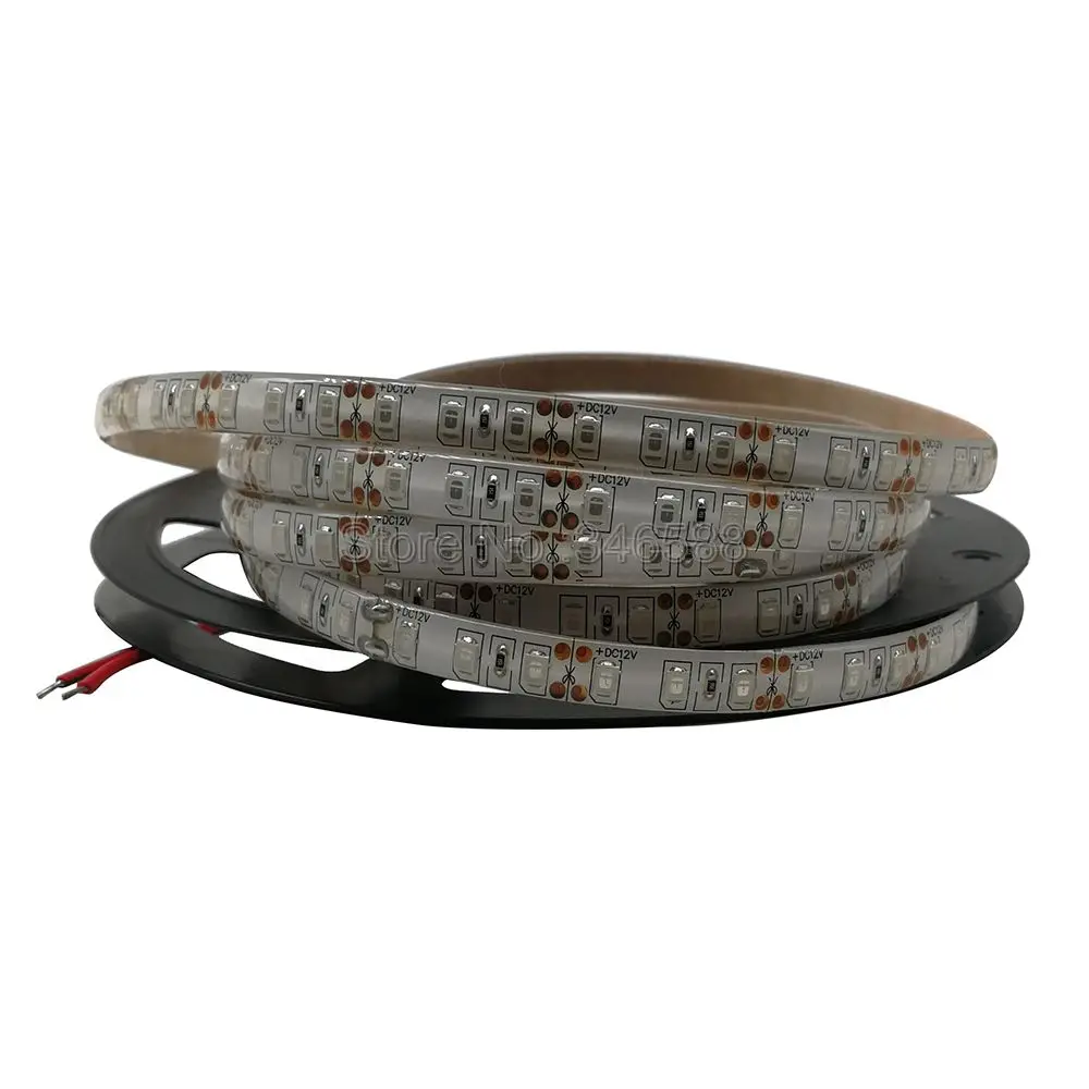 Striscia LED UV ultravioletta 5m 12V IP20 IP65 impermeabile 395nm 60/120 leds/m 2835 SMD LED Strip Light bianco nero PCB fluorescenza