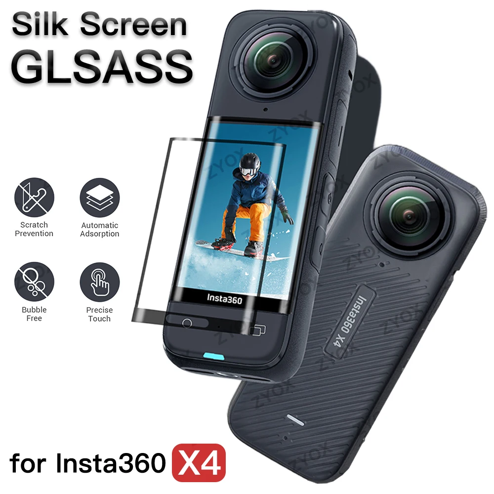 

Screen Protector Glass for Insta360 X4 Panoramic Camera Accessories Scratch resistant HD Protective Glass film for insta 360 X4