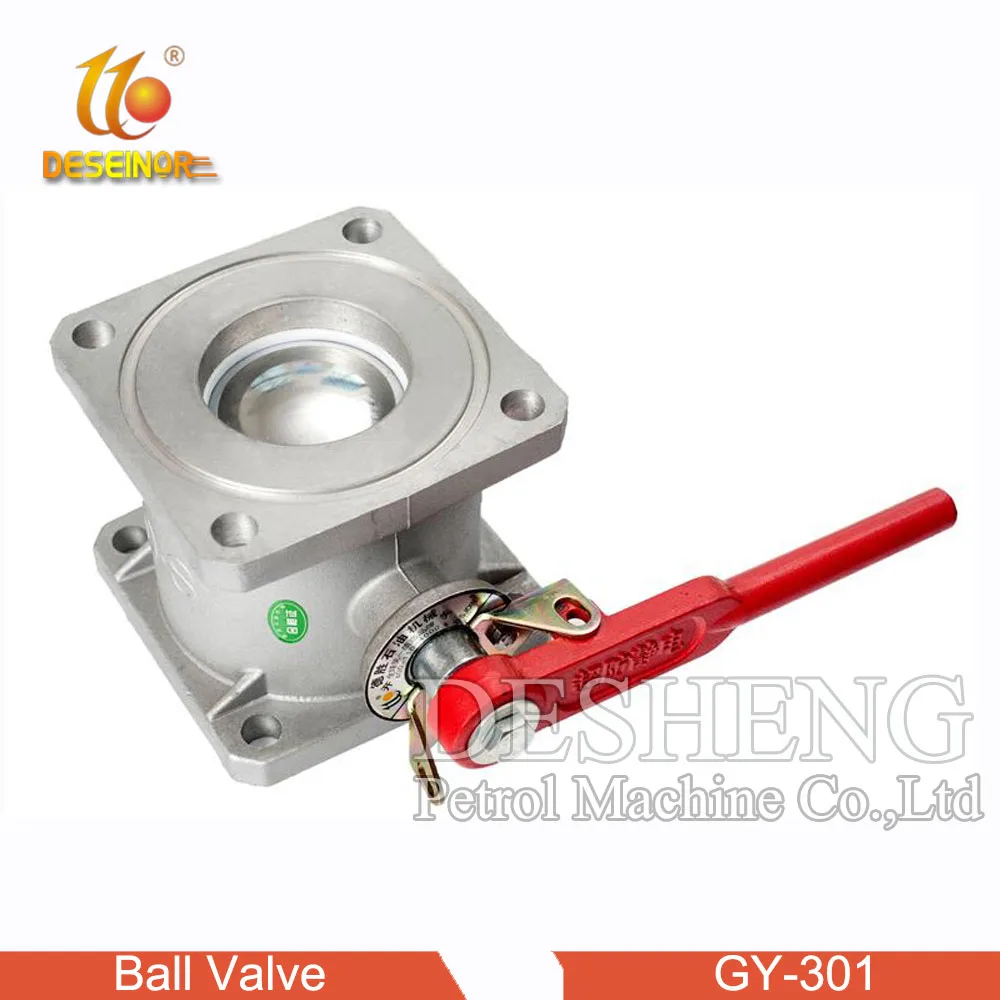 China Standard  Square Flange  Ball Valve  Aluminum for Fuel Tanker Truck