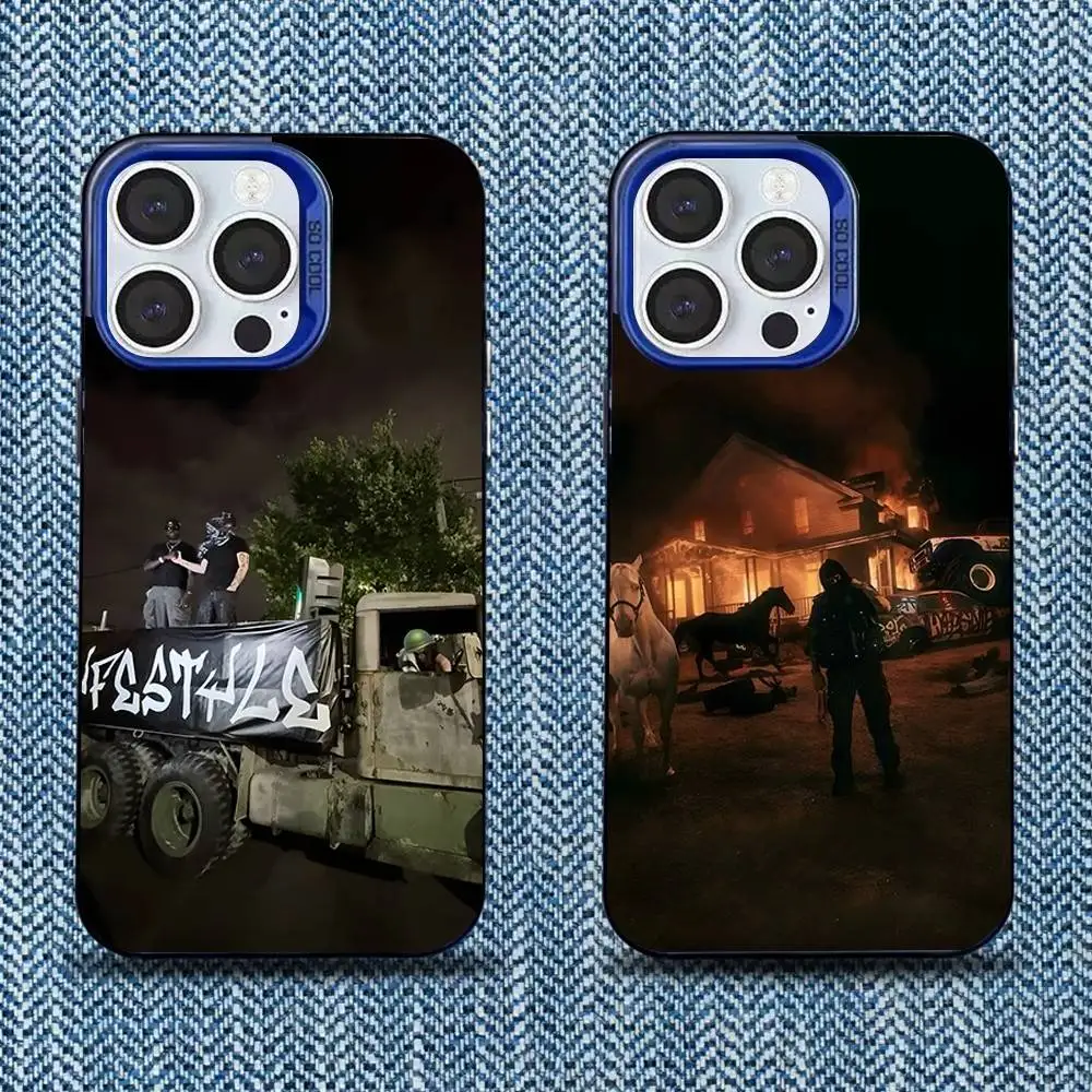 

Y-Yeat Rapper LYFESTYLE Phone Case For iPhone 16,15,14,13,12,11,Mini,Pro,SE,MAX Blue Matte Silicone Cover