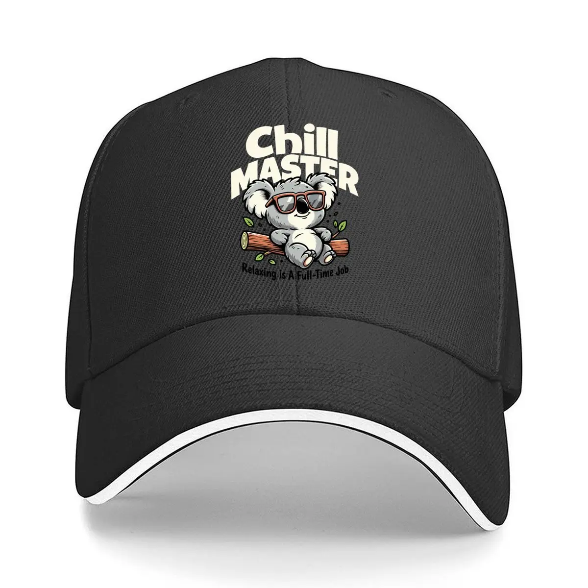 Relaxing Is A Full Time Job Koala Sunglasses Branch Graphic Hip Hop hat Fashion Outdoor Sports Sandwich Baseball Cap