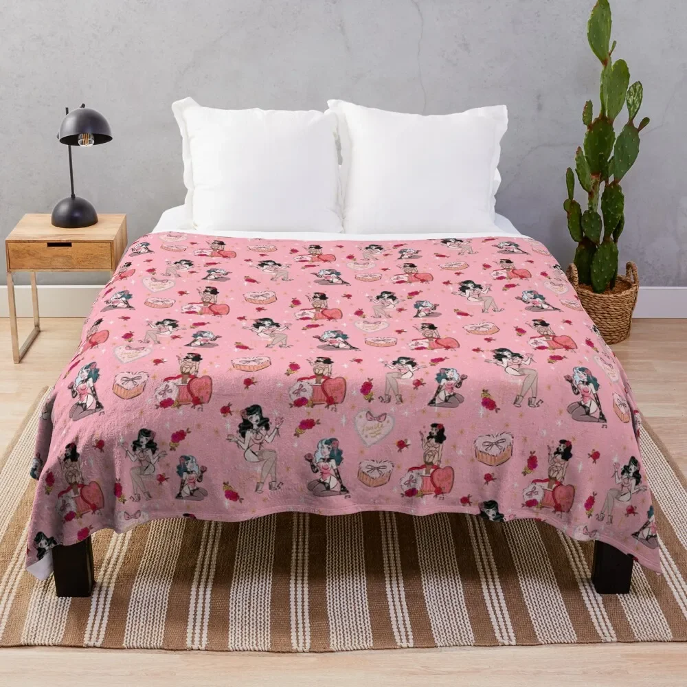 Lovable Throw Blanket Decorative Sofa Flannel Fabric Cute cosplay anime Blankets