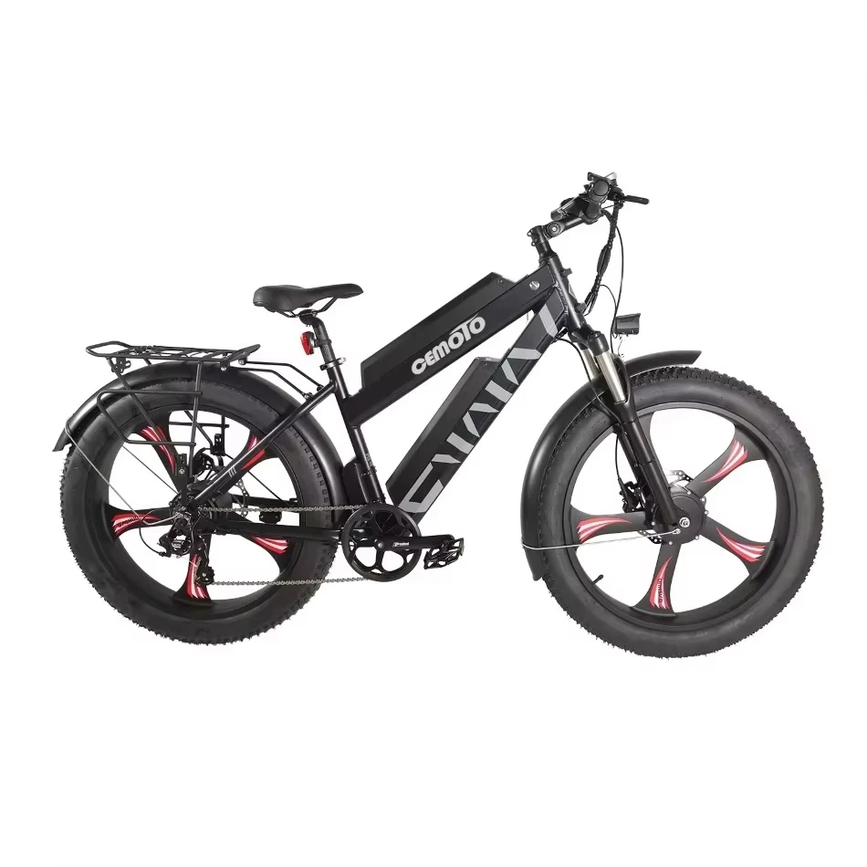 Super power E-bike Electric Bike 48V Dual Batteries Dual Motors 500W*2 7 Speed Gears 26 Inch Fat Tire Electric Bicycle