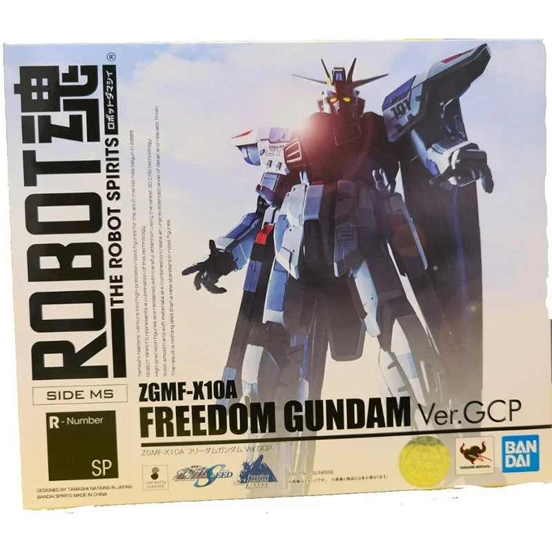 Bandai Original Gundam Model Anime Figure THE ROBOT SPIRITS ZGMF-X10A FREEDOM GUNDAM Action Figures Toys Gifts for Children