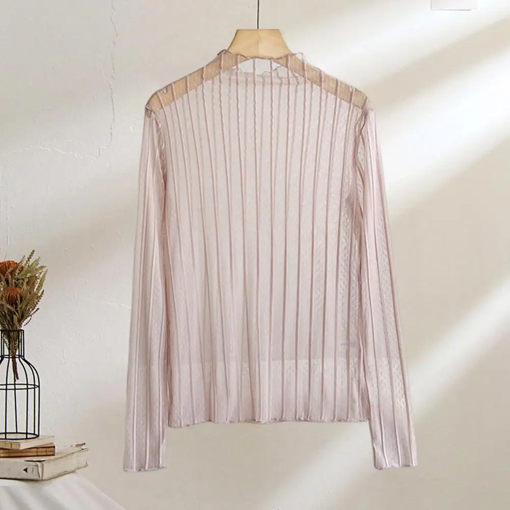 

Korean Fashion Wrinkle Women Sun Proof Shirt Elegant Ice Silk Long Sleeve White Blouse Loose Lazy Wind Tops New Texture Blouse