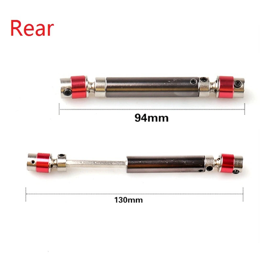 

WOTT-2Pcs Metal Front & Rear CVD Drive Shaft For Feiyue FY03 FY-03 FY01-07 Q39 1/12 RC Car Upgrade Parts Accessories
