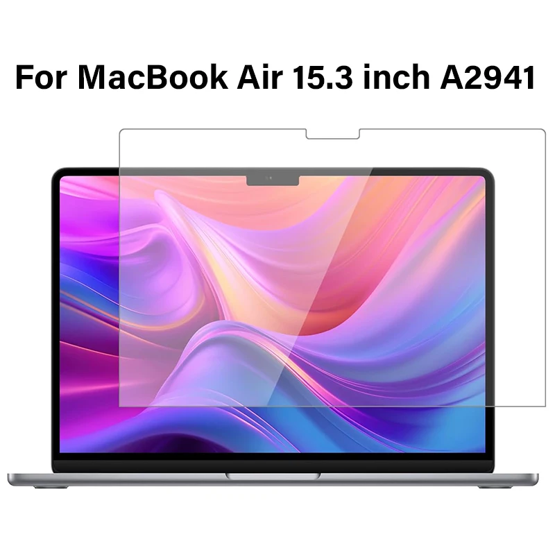 

Закаленное стекло 9H для защиты экрана Apple MacBook Air 15,3 дюйма 2023 модель A2941 прозрачная защитная пленка с защитой от царапин HD