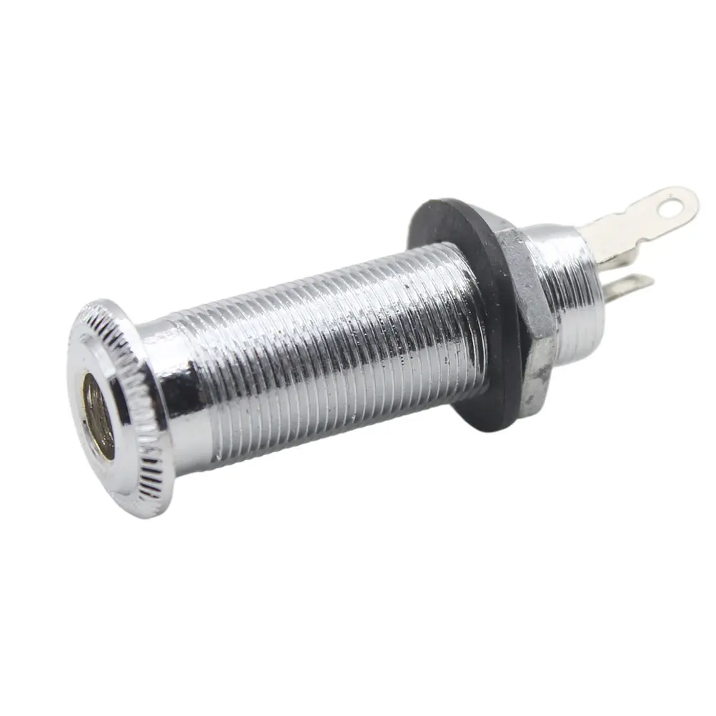 

Electric Guitar Jack Bass Input Cylinder for Long Threaded Socket In-line