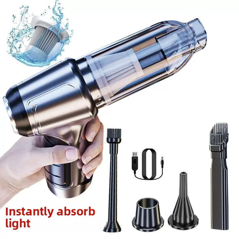 

Беспроводной ручной пылесос - 2 в 1, большой всасывающий пылесос для автомобиля, мотоцикла, дома, двойного назначения