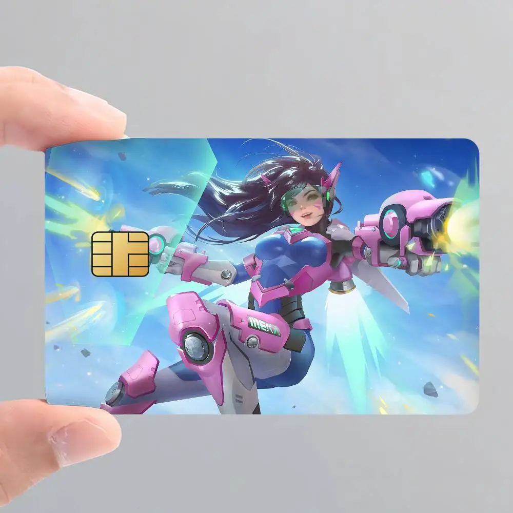 Game O-Overwatch Card Stickers for Bank Access Protective Waterproof Film Cover Sticker Surprise Gift