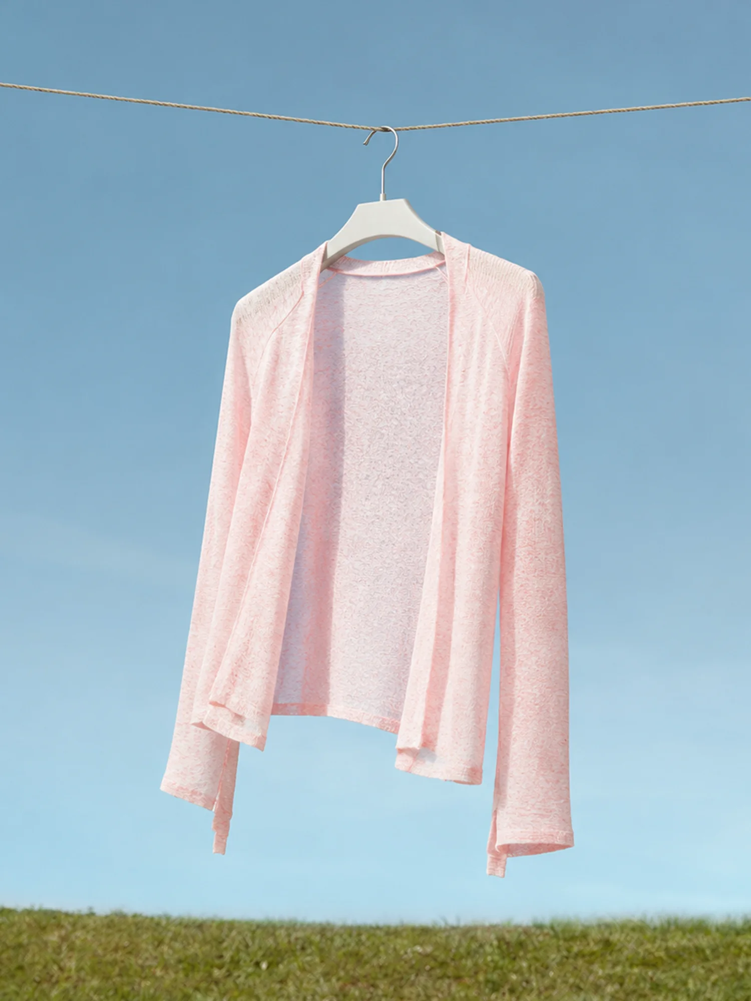 Misty Light through Cotton Linen Knitted Cardigan Air Conditioning Shirt Lazy Loose Slimming Sun Protection Shirt Women's Fas...
