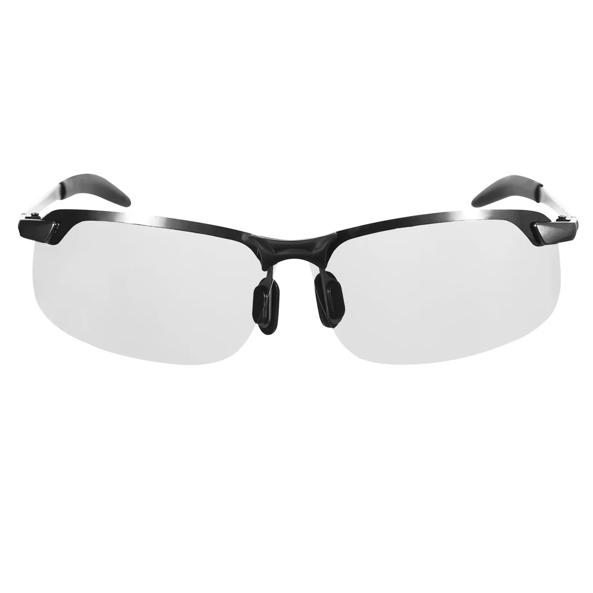 Men's Cycling Color Change Practical Simple Polarizing Sunglasses Durable Safe Night Driving Anti Glare Silicone Stainless