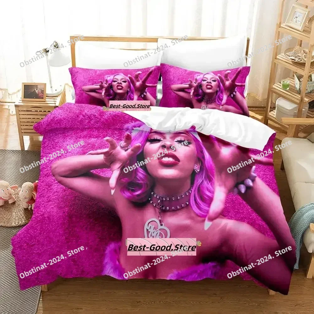 

Sexy Doja Cat Bedding Set Single Twin Full Queen King Size Bed Set Adult Kid Bedroom Duvetcover Sets Anime parure de lit Bed