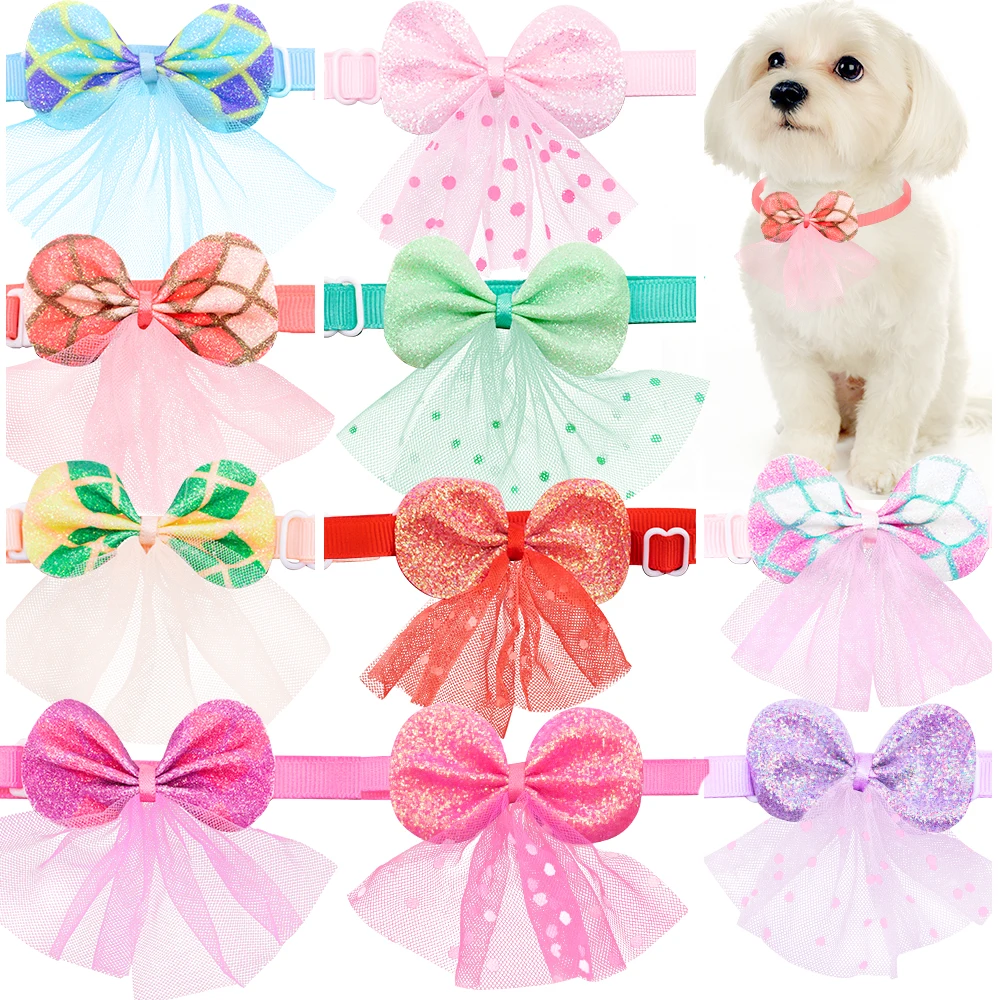 20PCS Akcesoria dla psów Luzem Moda Muszka dla psa Koronkowe artykuły dla psów Małe muszki dla psów Produkty dla zwierząt Akcesoria dla psów dla małych psów