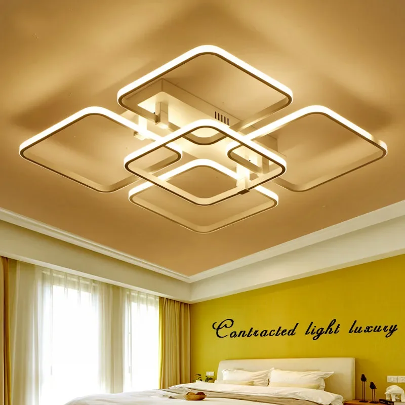 Classic LED Square Surface Mounted Modern Ceiling Lights Kitchen Living Room Bedroom Office Fixture Indoor Home Deco