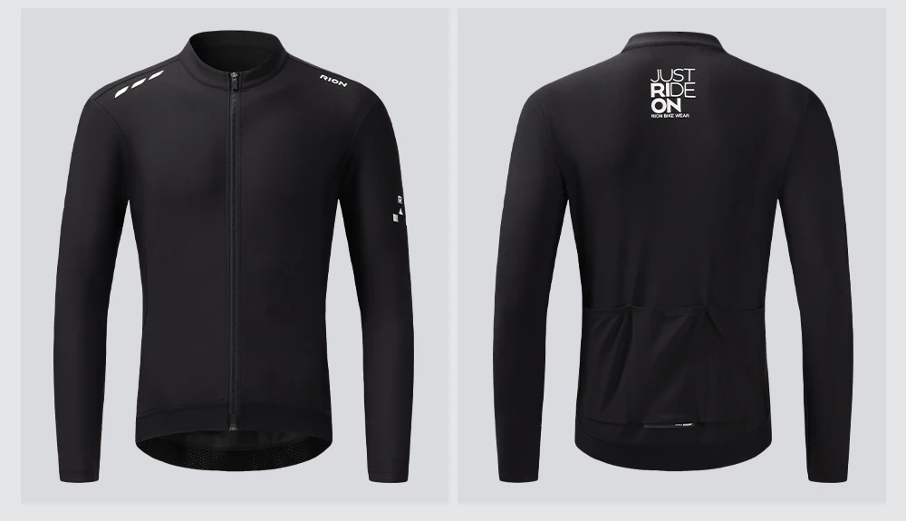 RION Fahrradtrikot Herren Langarm-Shirts MTB Fahrradbekleidung UPF 50+ Sonnenschutz Fahrradkleidung Winddichte Herbstbekleidung – Detail 16