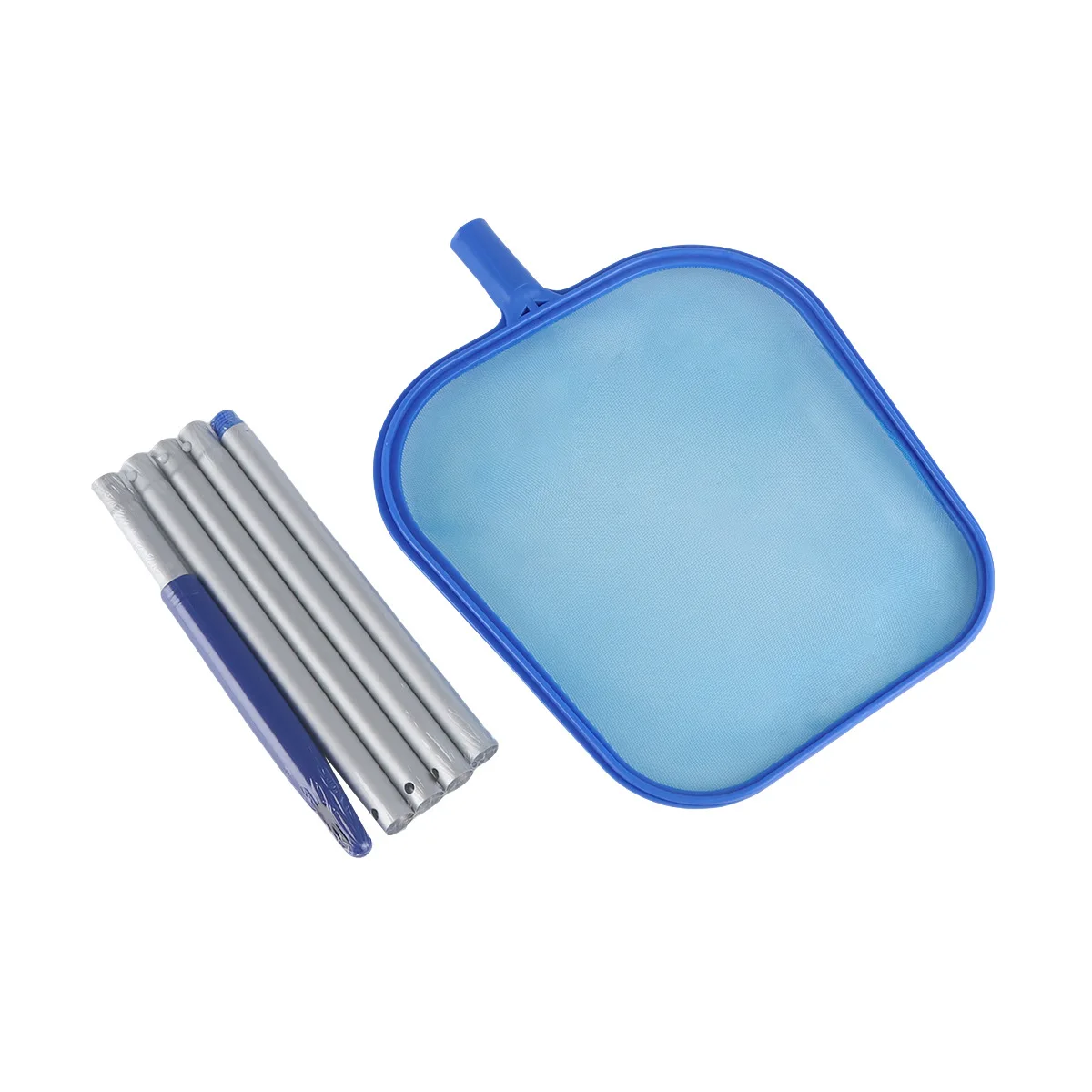 Swimming Pool Leaf Net Skimmer Rake Deep Bag with 5 Section Aluminum Pole 48 Inch 122cm for Cleaning Supplies Accessories