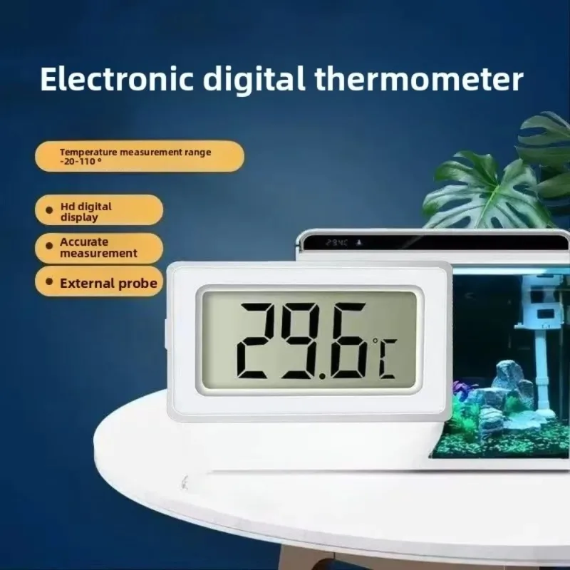 เทอร์โมมิเตอร์ดิจิตอลอิเล็กทรอนิกส์ TPM-10 สำหรับตู้ปลา ตู้เย็น เครื่องวัดอุณหภูมิน้ำ 1 ชิ้น