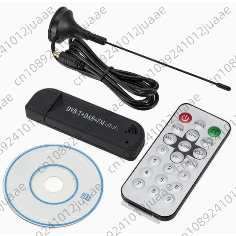 Цифровой спутниковый тюнер DVB-T+FM+DAB FC0012 с антенной, пультом ДУ и USB-приемником HD для ТВ