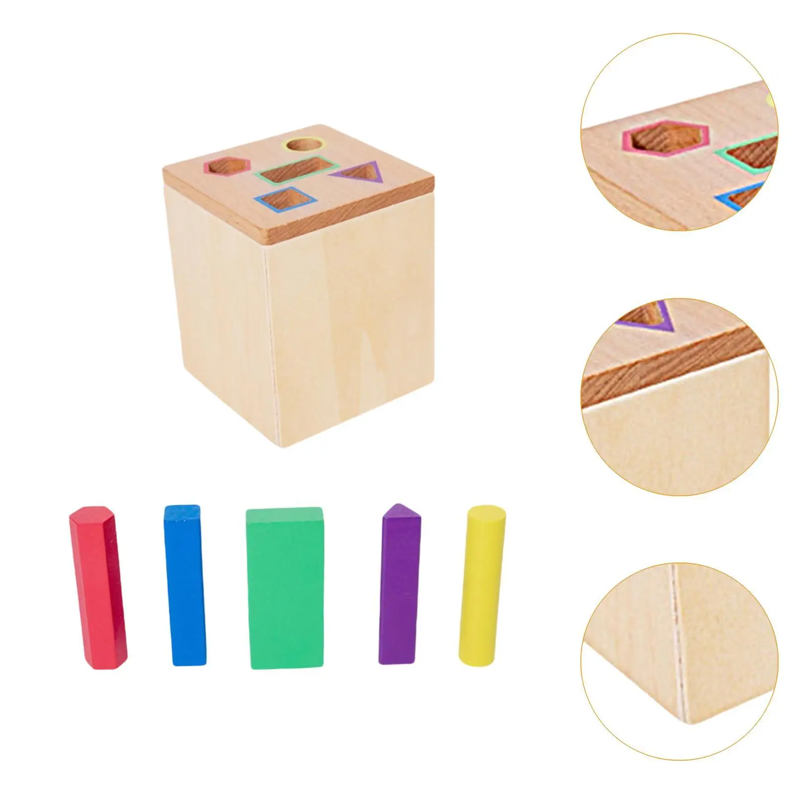 Holzfarbenes Sortierspielzeug für Babys, Feinmotorik, Holzkiste, Spielzeug für Kleinkinder, 12–18 Monate, Kind, 1–3 Jahre alt, Geburtstagsgeschenke