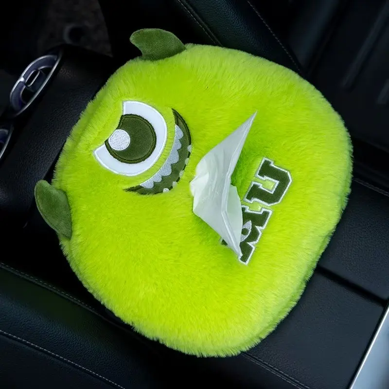 Disney Monsters precisione copertura della cintura di sicurezza dell'auto spalline protezione cuscino posteriore peluche MIke Kawaii copertura del tessuto dell'auto