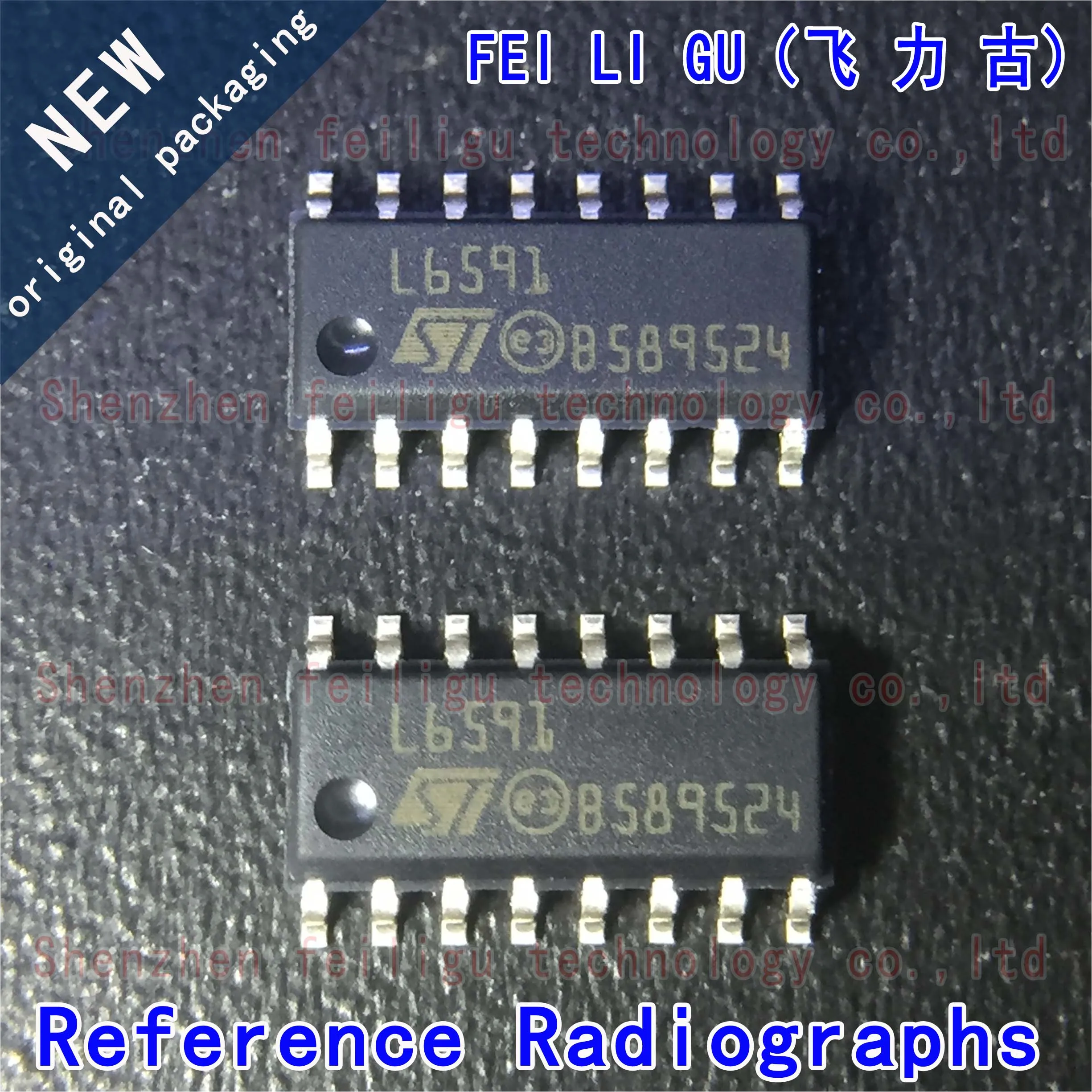 1~30PCS 100% New original L6591TR L6591 package:SOP16 half-bridge off-line converter PWM controller chip