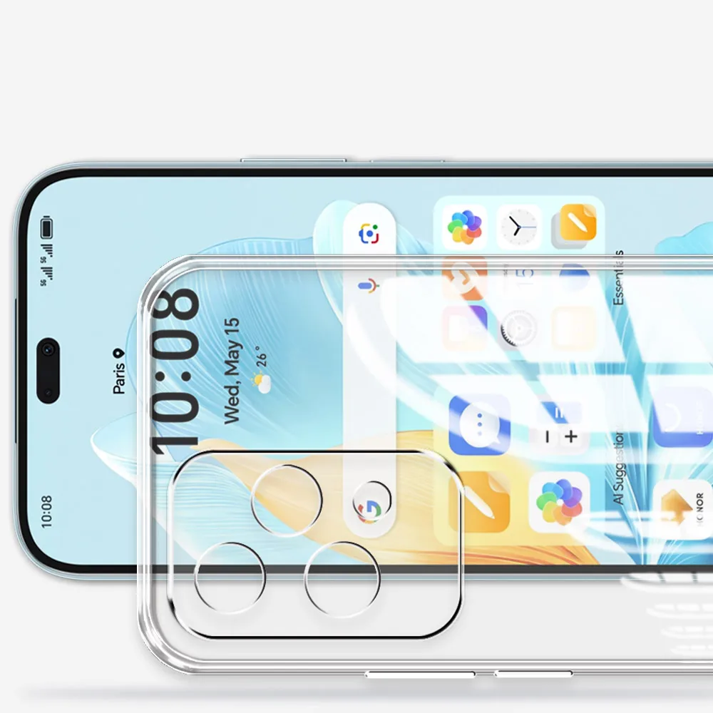 Para Honor 200 Lite Fundas de silicona suave transparente Funda protectora para Honor200 Lite Funda de teléfono en Honor 200 Lite 5G 200Lite Coque