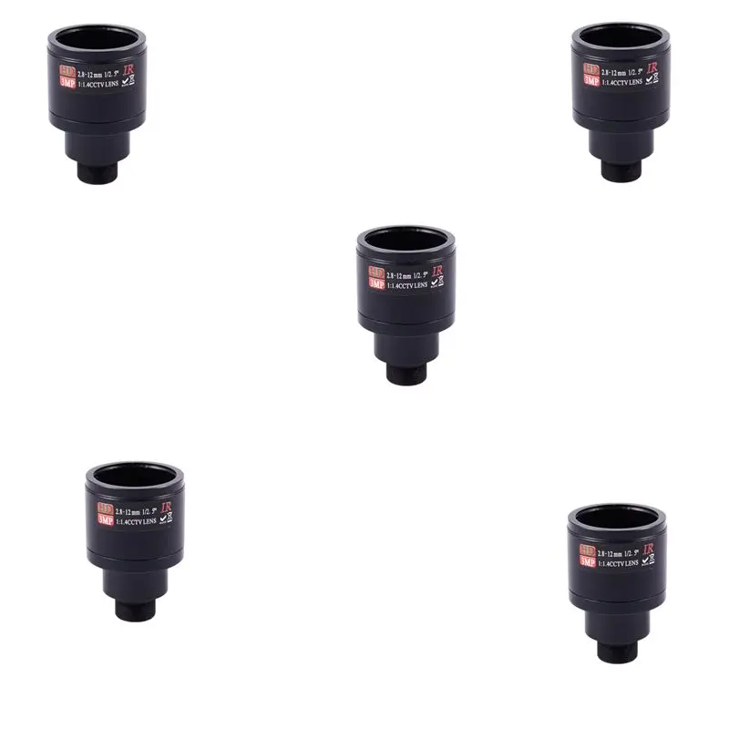 ABZZ-5X HD CCTV Lens 3.0MP 2.8-12Mm Varifocal Cctv IR HD Lens,F1.4,Manual Focus Zoom