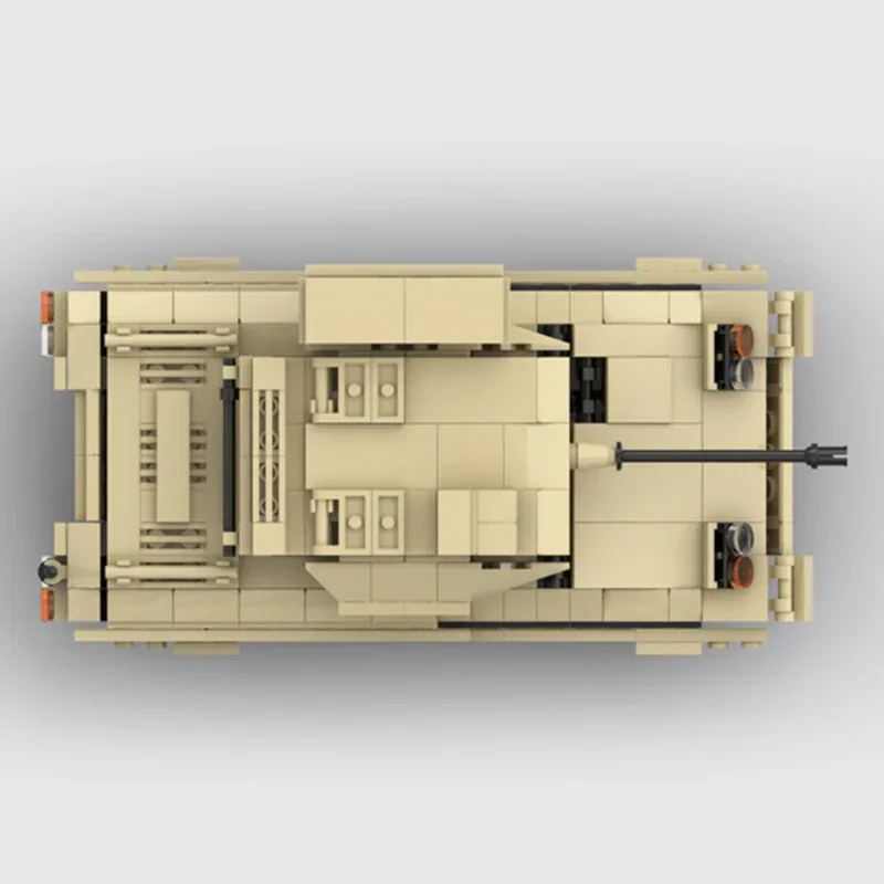 MOC-Tijolos De Construção De Modelo De Carro Militar, Tanque Modular, Brinquedos Para Crianças, Presentes De DIY, Brinquedos De Montagem, M2