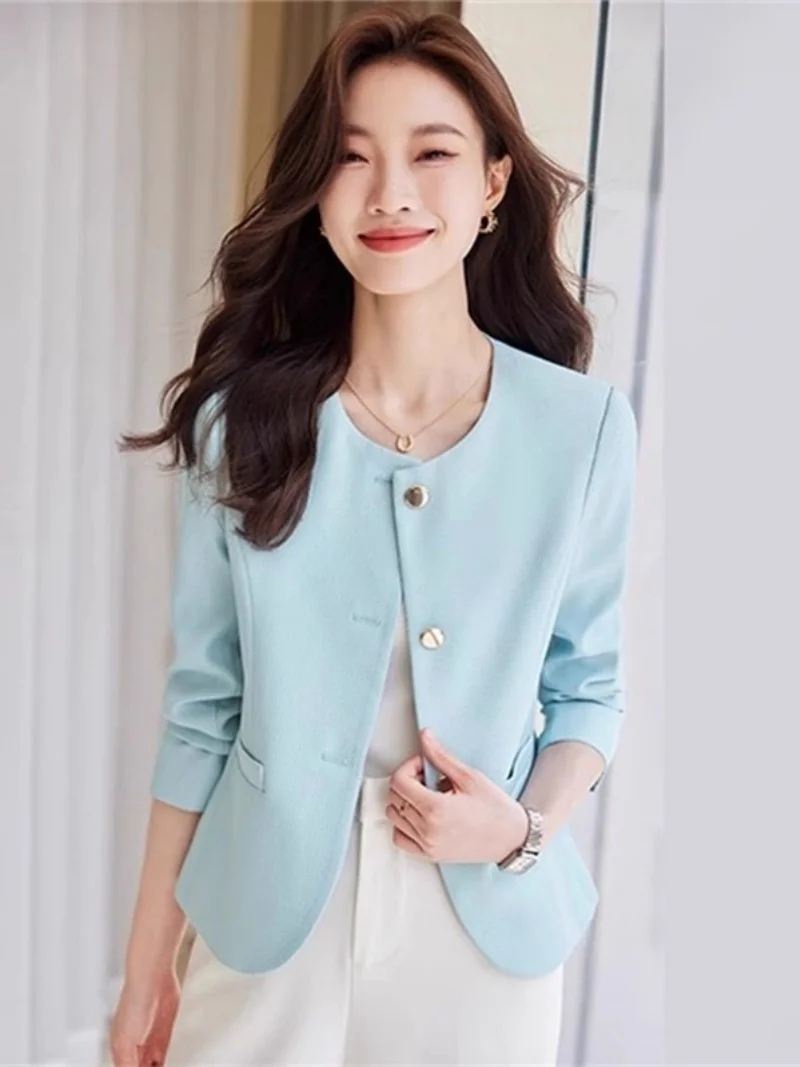 Giacca da abito stile corto alla moda per le donne Primavera e autunno 2025 Giacca casual slim con temperamento delle nuove donne W1744