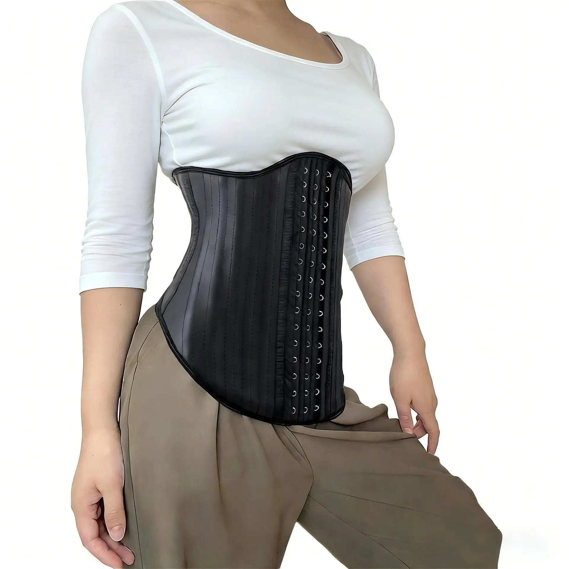 Body Shaper Shapewear Women 25 Steel Bones Latex Waist Trainer Corset Shapewear Slimming Belly Modeling Strap Reductive Girdle